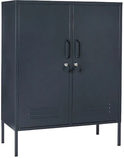 Doppelflügeliger Außenschrank Farbe Metallisch 80x40x90cm