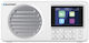 Blaupunkt DR6WH Portable Rechargeable DAB+ Radio with Bluetooth and USB White