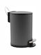 Douceur d'Intérieur Metallisches Badezimmer Behälter Soft Close 3lt Grau