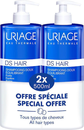 Uriage D.s Sanftes Ausgleichs-Shampoo Für Haare 2x500ml