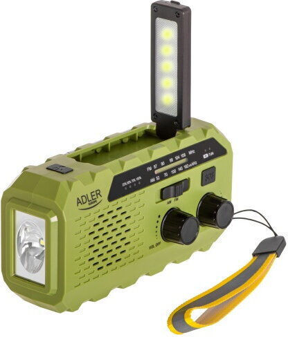 Adler AD 1197 Radio Portabil Solar Verde