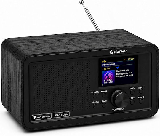 Denver DIR-200 Tabletop Battery Radio DAB+ with Bluetooth