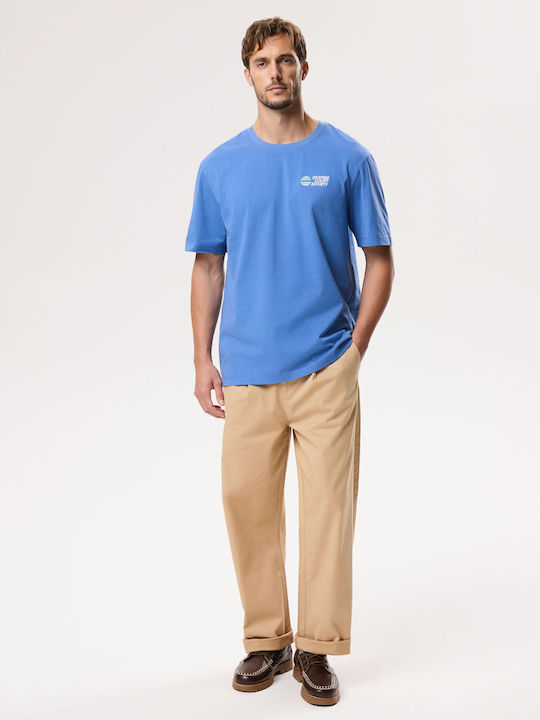 Diverse Open Logo T-Shirt Blau