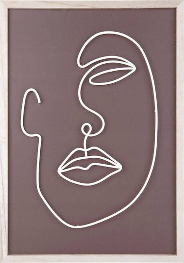 Artpol Декоративен Геометричен Елемент Кафяв от Метал 38x27cm