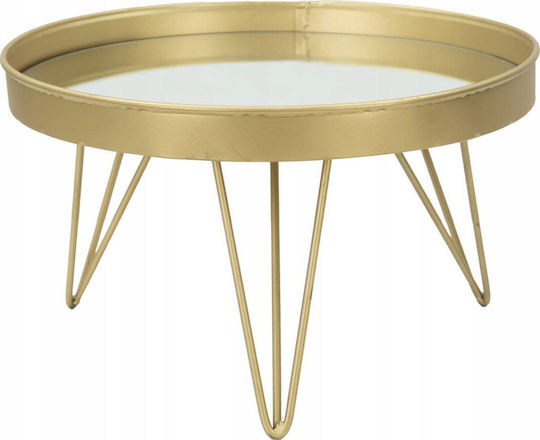 Mauro Ferretti Tavă Decorativă Metalică Rotundă cu Oglindă 31x31cm