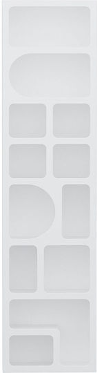 Bücherregal Bohem Weiß 50x27x205cm Bücherregal Bohem Weiß 50x27x205cm