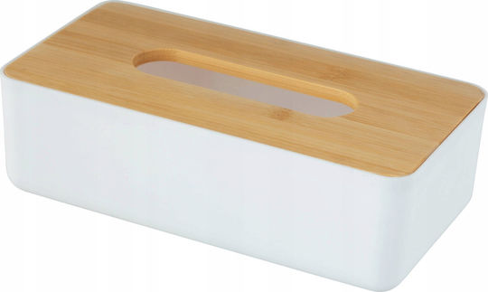 Wenko Държач за кърпички Дървен Бял 12.7x24cm SP01_13875291