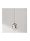 Ondaluce Hanging Light Black with E27 Socket 15x15cm
