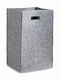 Zeller Stoff Wäschekorb 59l 35x30x55cm Grau