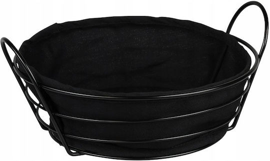 Kesper Καλάθι Ψωμιού Μεταλλικό Μαύρο 24x24cm