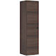 Hanah Home Στήλη Μπάνιου Δαπέδου Μ40xΒ27xΥ138cm Καφέ