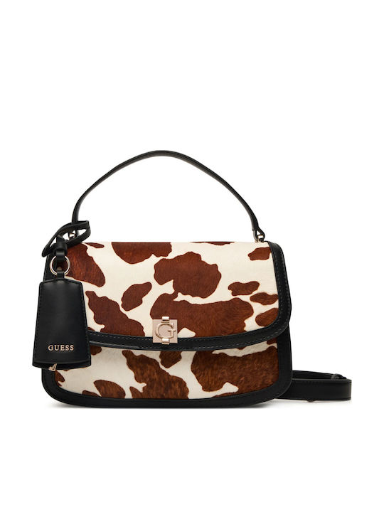 Guess Convertible Xbody Дамска Flap Чанта Бежова