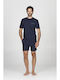 Alpina Sommer Herrenpyjama Blau
