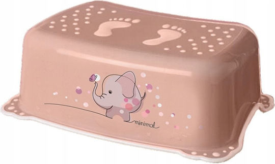 Kunststoff Fußhocker Pfirsich Rosa
