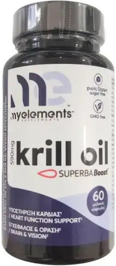 My Elements Омега 3 Масло от крил 590mg 60 меки капсули