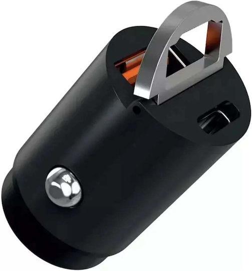 Quick Φορτιστής Αυτοκινήτου 35W Γρήγορης Φόρτισης με Θύρες: 1xUSB-A 1xType-C