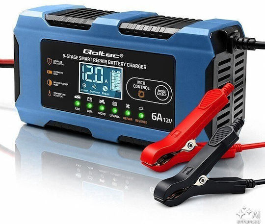 Qoltec Batterieladegerät Für Auto & Motorrad 12V