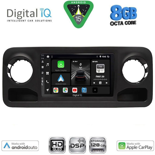 Digital IQ Car Audio System for Mercedes-Benz Sprinter 2018-2026 (Bluetooth/USB/WiFi/GPS/Apple CarPlay/Android Auto) with 10" Touch Screen