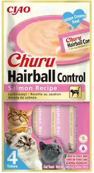 Ciao Churu Hairball Control Κρεμώδης Λιχουδιά Γάτες Σολομό Έλεγχο Τριχόμπαλων 4 X 14 G Ciao Churu Hairball Control Κρεμώδης Λιχουδιά Γάτες Σολομό Έλεγχο Τριχόμπαλων 4 X 14 G