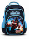 School Backpack With Water Bottle Holder Blue 31 x 31 x 43cm