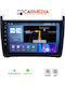 Carmedia Auto-Audiosystem für Volkswagen Polo 2014-2017 mit Touchscreen 9" Bluetooth USB Eingebautes Wi-Fi GPS Apple CarPlay Android Auto