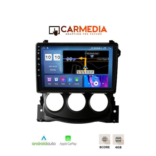 Carmedia Автомобилна Аудио Система за Nissan 370Z 2009-2012 (Bluetooth/USB/WiFi/GPS/Apple CarPlay/Android Auto) с Touch Screen 9"