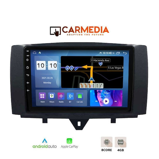 Carmedia Auto-Audiosystem FürZwei 2010-2015 Bluetooth USB Eingebautes Wi-Fi GPS Android Auto Mit 9 Zoll Touchscreen