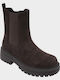 Wildleder Damen Chelsea-Stiefel Braune