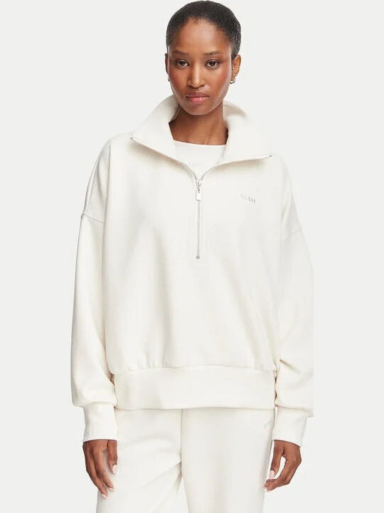 Guess Langes Sweatshirt für Damen in Ecru