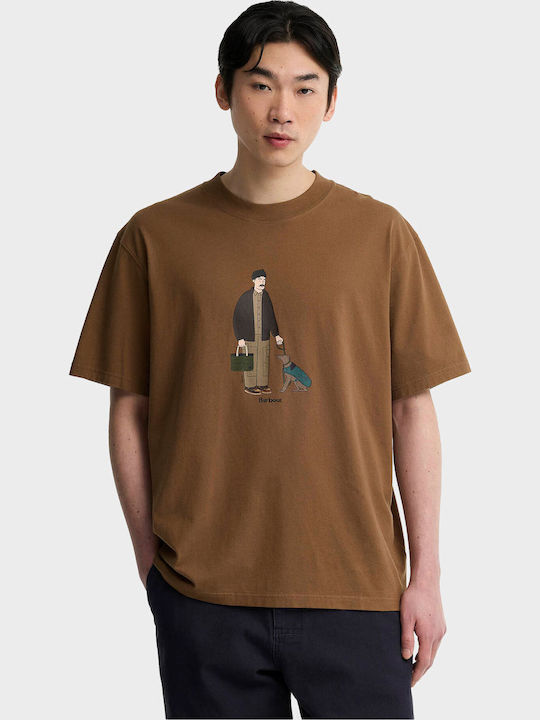 Barbour T-shirt Light Brown MTS1636BR91