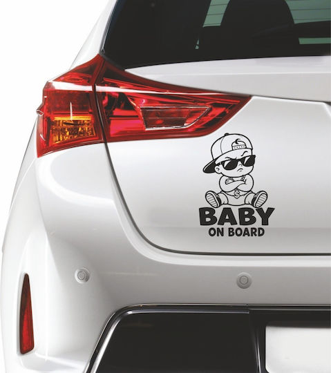 Orafol Baby on Board Aufkleber für Autos in Grün
