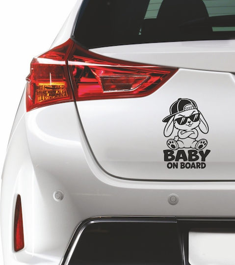 Baby on Board Aufkleber für Autos Orange