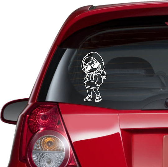 Лепенка За Колата Kid On Board Бяла