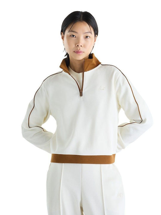 Women's Blouse with Zipper White