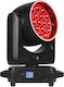 Light4me Sky Wash 19x15w RGBW Роботска Глава Сценично Фото Осветление Пръстен Ефект 19x15w RGBW LED + 60x0.3w RGB SMD LED Omega Монтажна Скоба