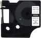 TelForceOne Label Maker Tape 1m x 12mm In Black Colour Compatible With Dymo D1