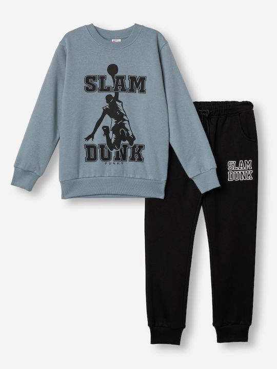 Funky Kids Sweatpants Set Blue-black