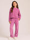 Kinder Sweatpants Set Mit Bluse Lilafarben