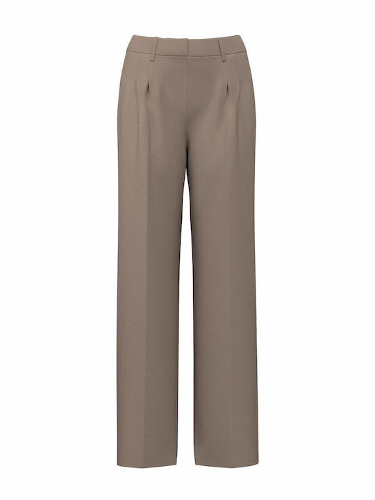 Guess Women's Fabric Trousers Taupe