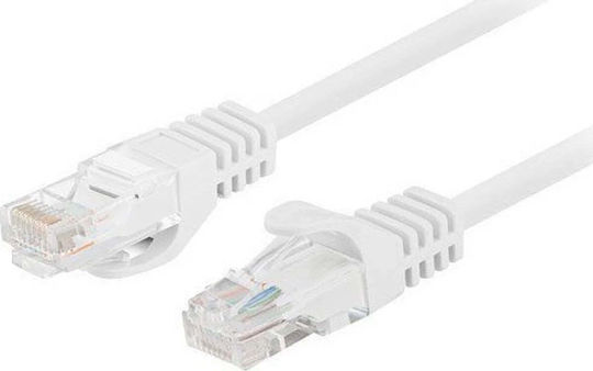 Lanberg U/UTP Cat.6 (Gigabit) Καλώδιο Δικτύου Ethernet 0.5m Λευκό 10τμχ