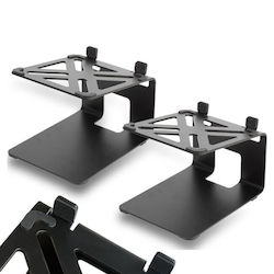 Dna Dss 2 Desktop Studio PA-Lautsprecherständer Lautsprecher Audio Monitor 2x Sicherheitslip 5° Neigungswinkel Bis Zu 13,5 Kg 2er Set