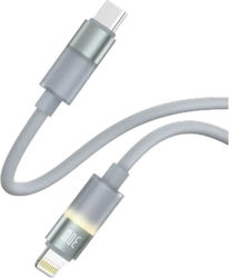 MLK+ LED USB-C zu Lightning Kabel 30W Grau 1m