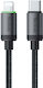 Mcdodo Плетен USB-C Мъжки към Lightning Кабел 36W Черен 1м CA-4820