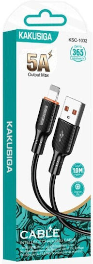 USB-A to Lightning Cable Μαύρο 1m 2222222100308