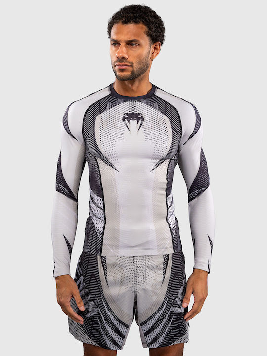 Venum 3.0 Men's Long Sleeve Shirt VENUM-06361-700 for Jiu-Jitsu White