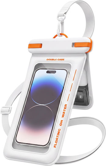 Avizar Ipx8 Waterproof Floating Case Smartphones Up To 7.5 Inches White