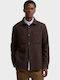 Дълъг ръкав Overshirt Тъмнобежов