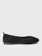 Wildleder Damen Ballerinas Spitz zulaufend Schwarze