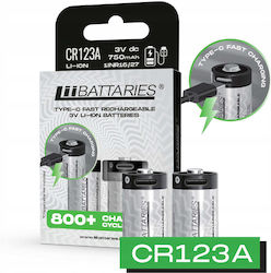 Liibatteries Baterii de litiu CR123A 3V 2 buc