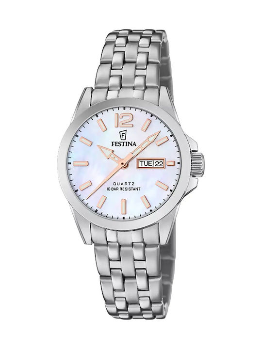 Festina Women's Battery Watch with Silver Steel...